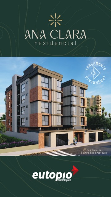 Apartamento 02 dormitórios (01 suíte)- Ana Clara Residencial 